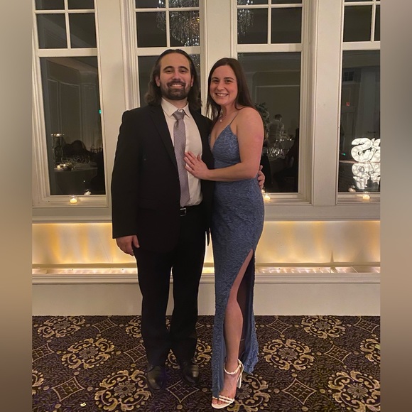 Sparkly blue formal dress | Size: M - Picture 8 of 10